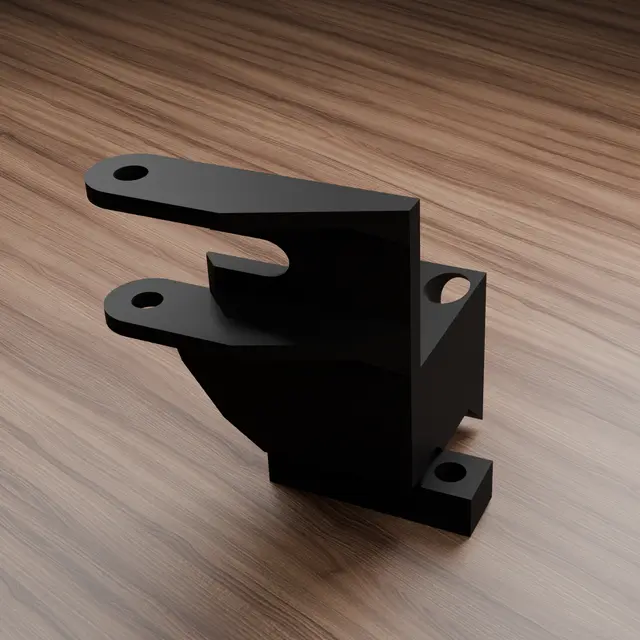 Creality K1/K1 SE Enclosure Drag Chain Riser - Single Body & Corrected Cable Clearance — modelo 3D