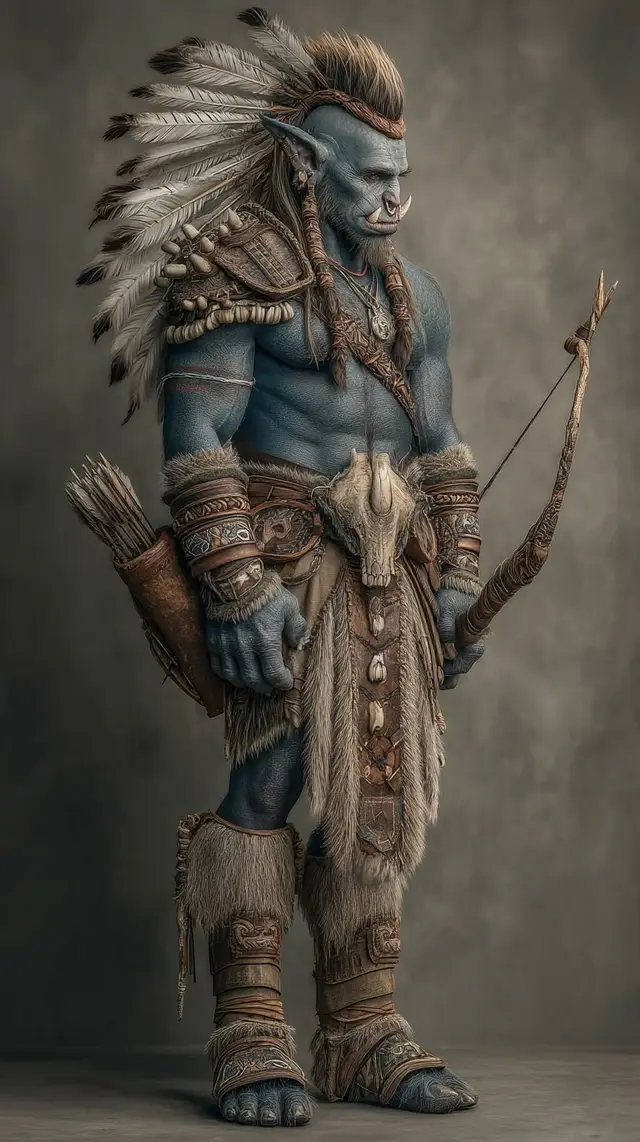 Warcraft Orc warrior — modelo 3D