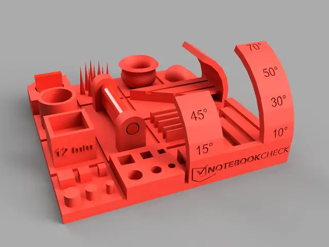 FDM printer benchmark by Notebookcheck — modelo 3D
