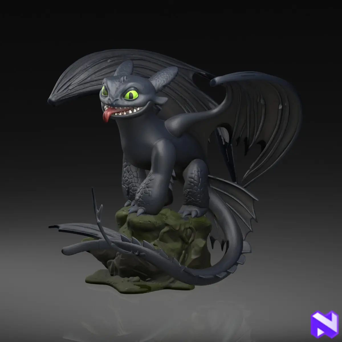 Toothless — The Night Fury — modelo 3D