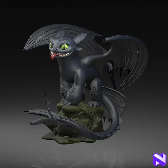 Toothless — The Night Fury — modelo 3D
