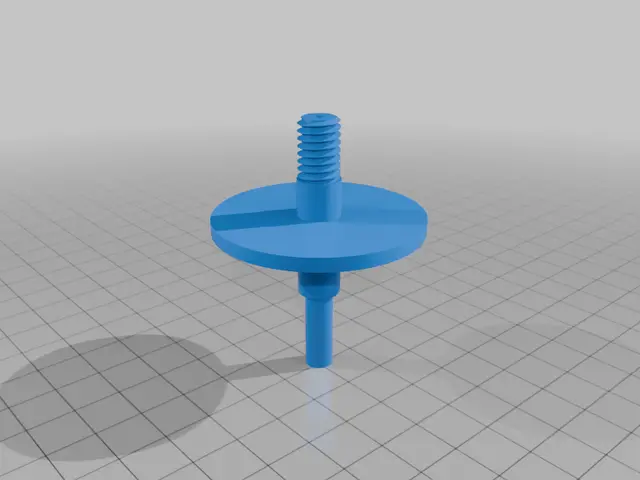 Hardie irrigation valve flow control stem — modelo 3D