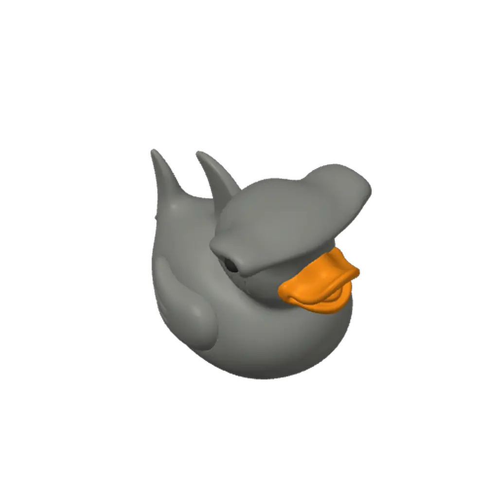 Hammerhead Shark Rubber Duck - Animal Figurine — modelo 3D