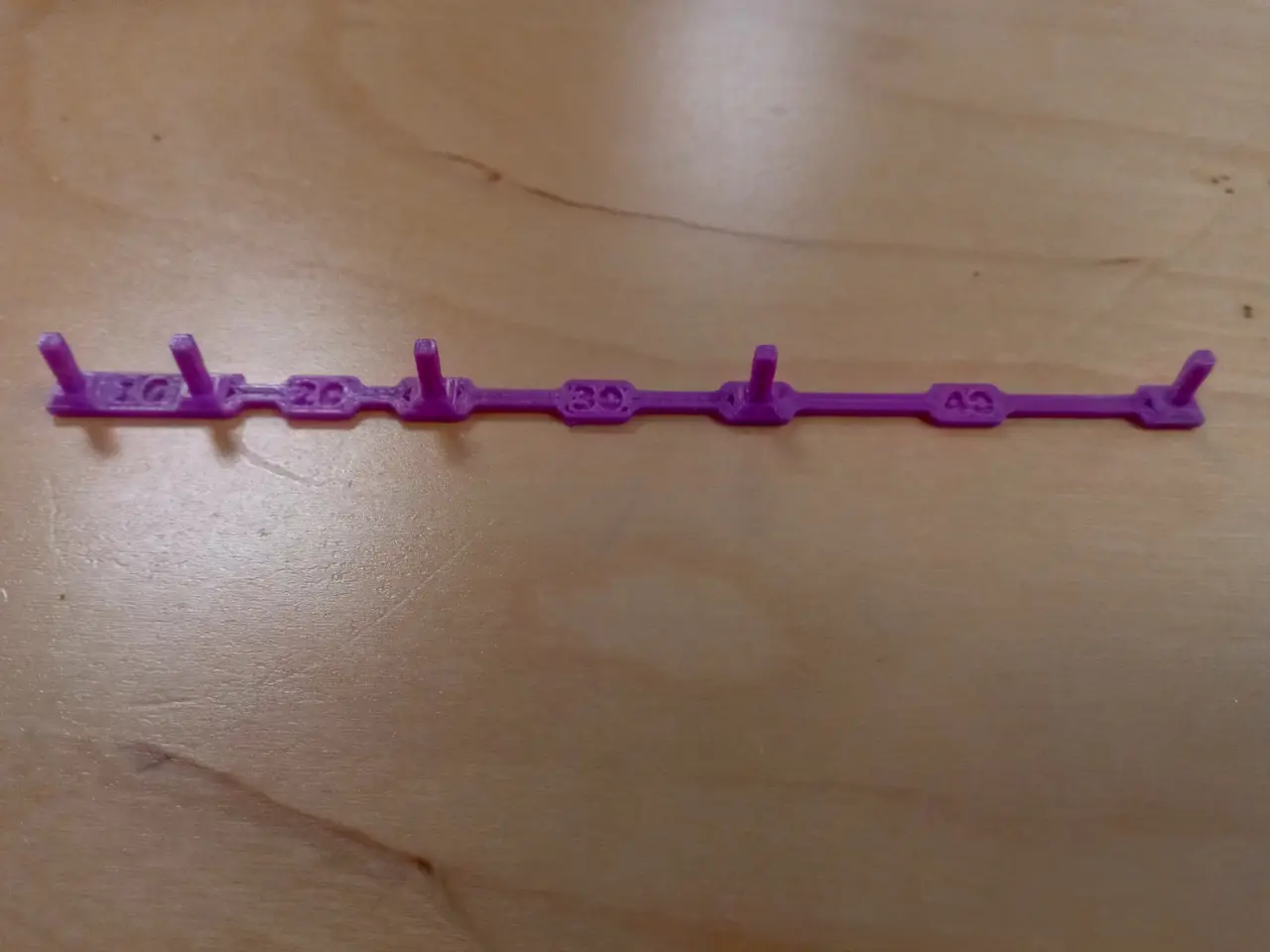 Oozing/retraction calibration test — modelo 3D