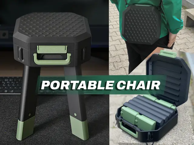 Portable chair with suitcase function — modelo 3D
