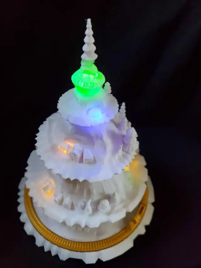 Gift for Free 2020 Christmas Tree Village — modelo 3D