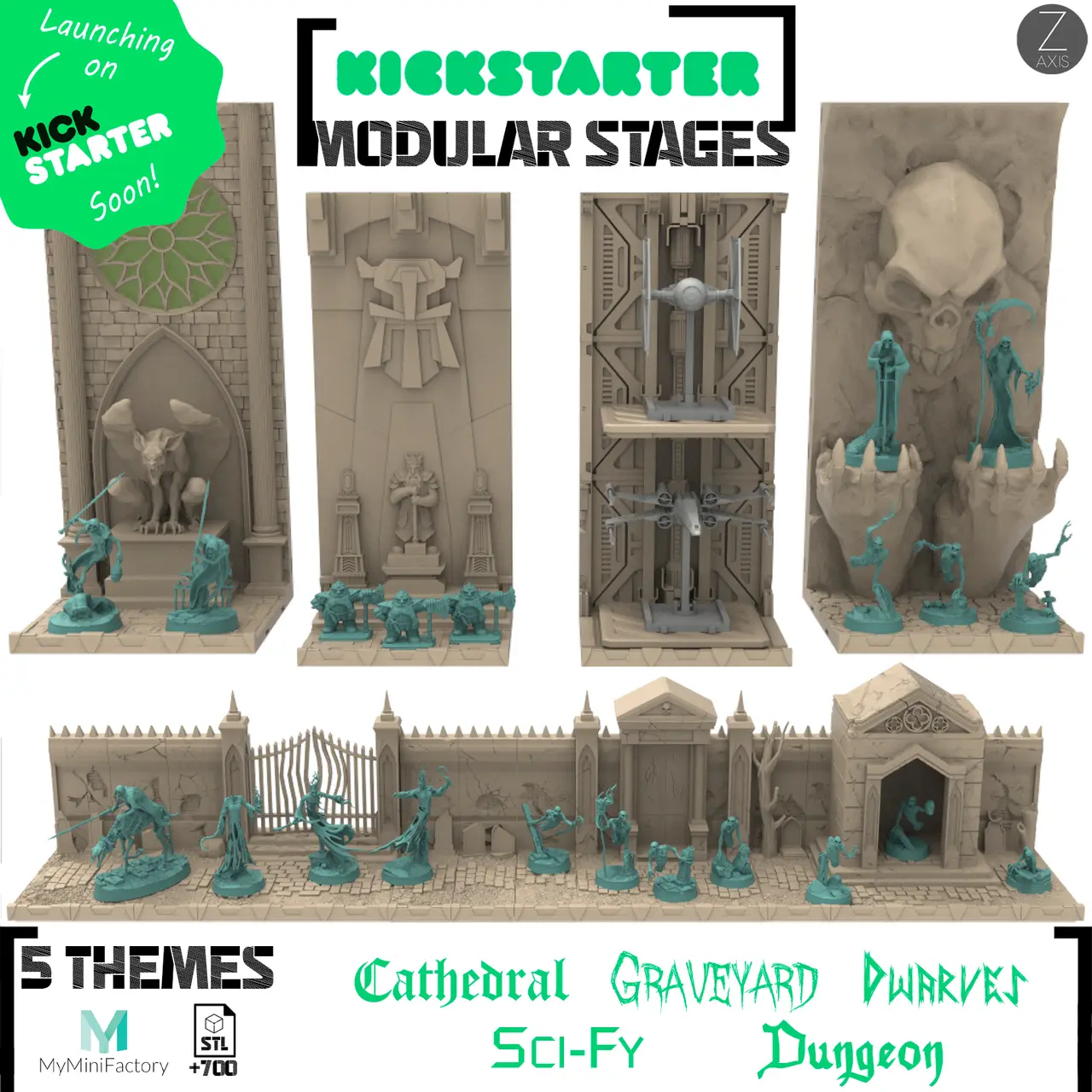 Free Module from Kickstarter -> Modular Stages STL files — modelo 3D