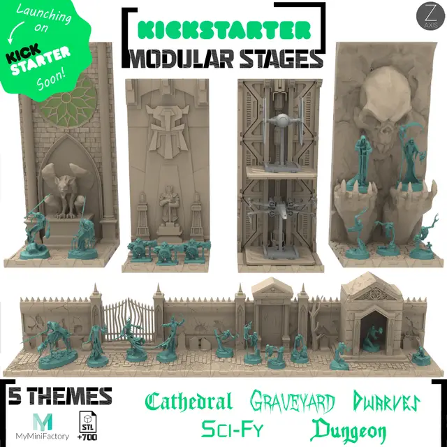 Free Module from Kickstarter -> Modular Stages STL files — modelo 3D