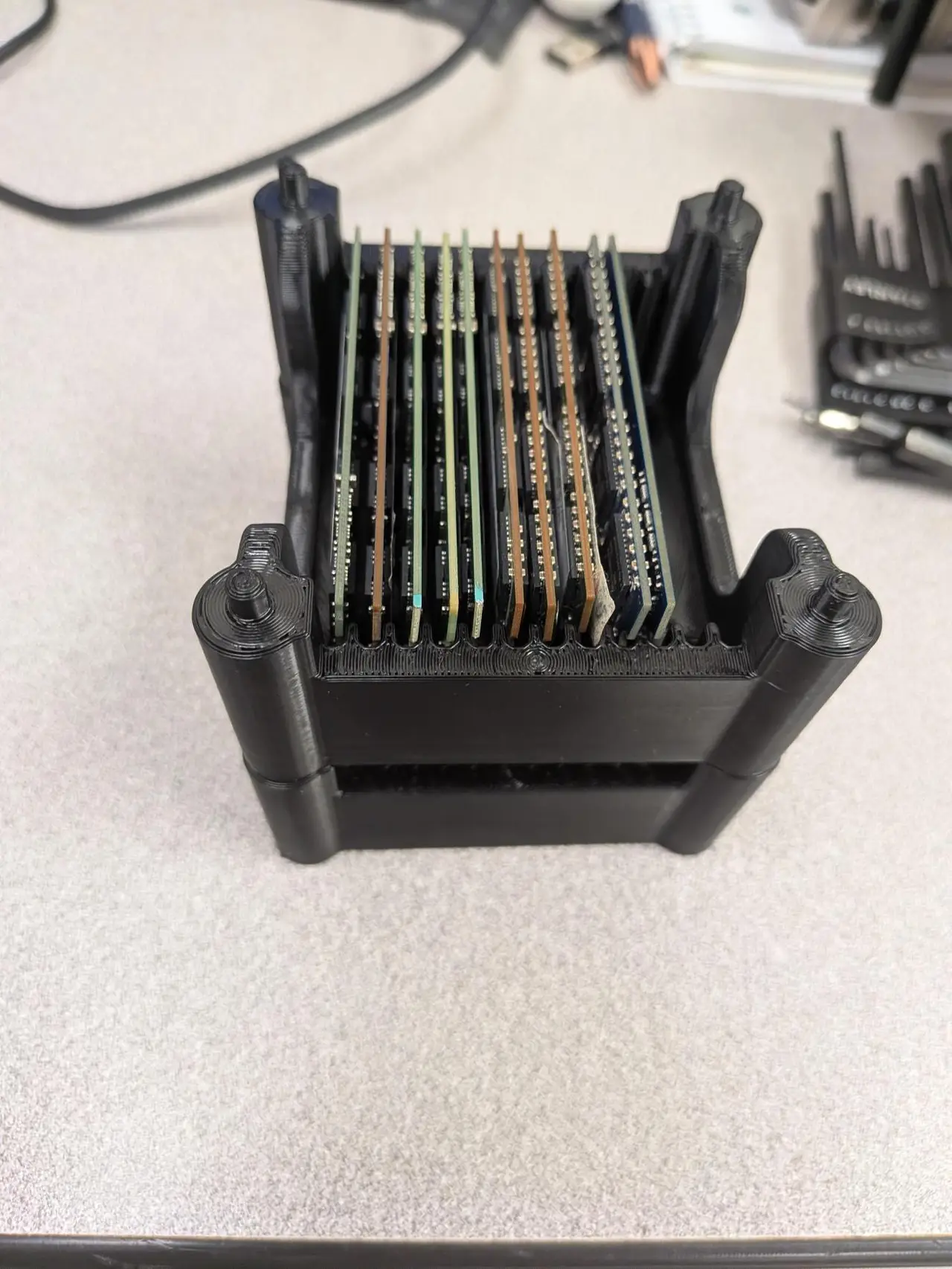 SO-DIMM laptop notebook memory ram organizer stackable — modelo 3D
