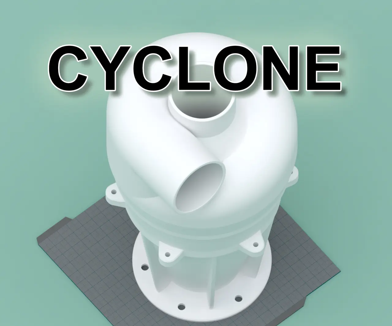 Cyclone Dust Collector — modelo 3D