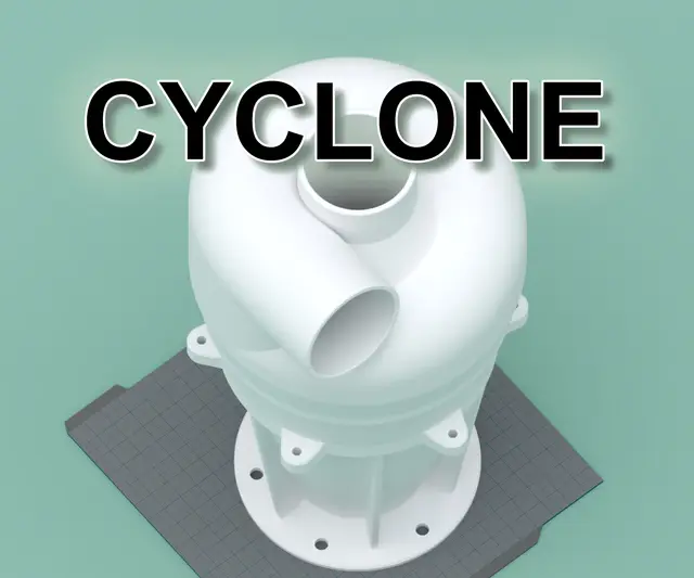 Cyclone Dust Collector — modelo 3D