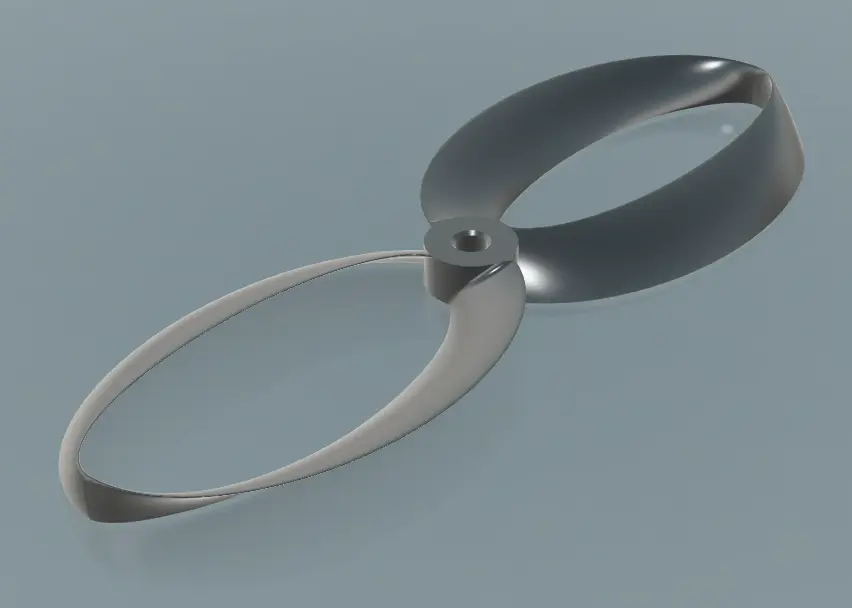 V1 Bi-Loop or Bi-Blade Toroidal Propellers for FPV Drone Quadcopter — modelo 3D