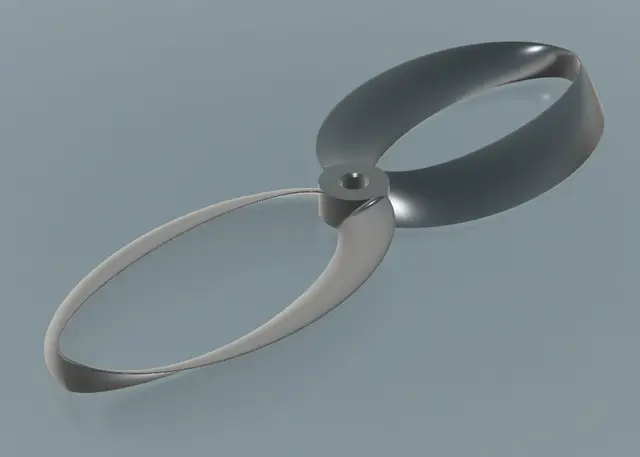 V1 Bi-Loop or Bi-Blade Toroidal Propellers for FPV Drone Quadcopter — modelo 3D