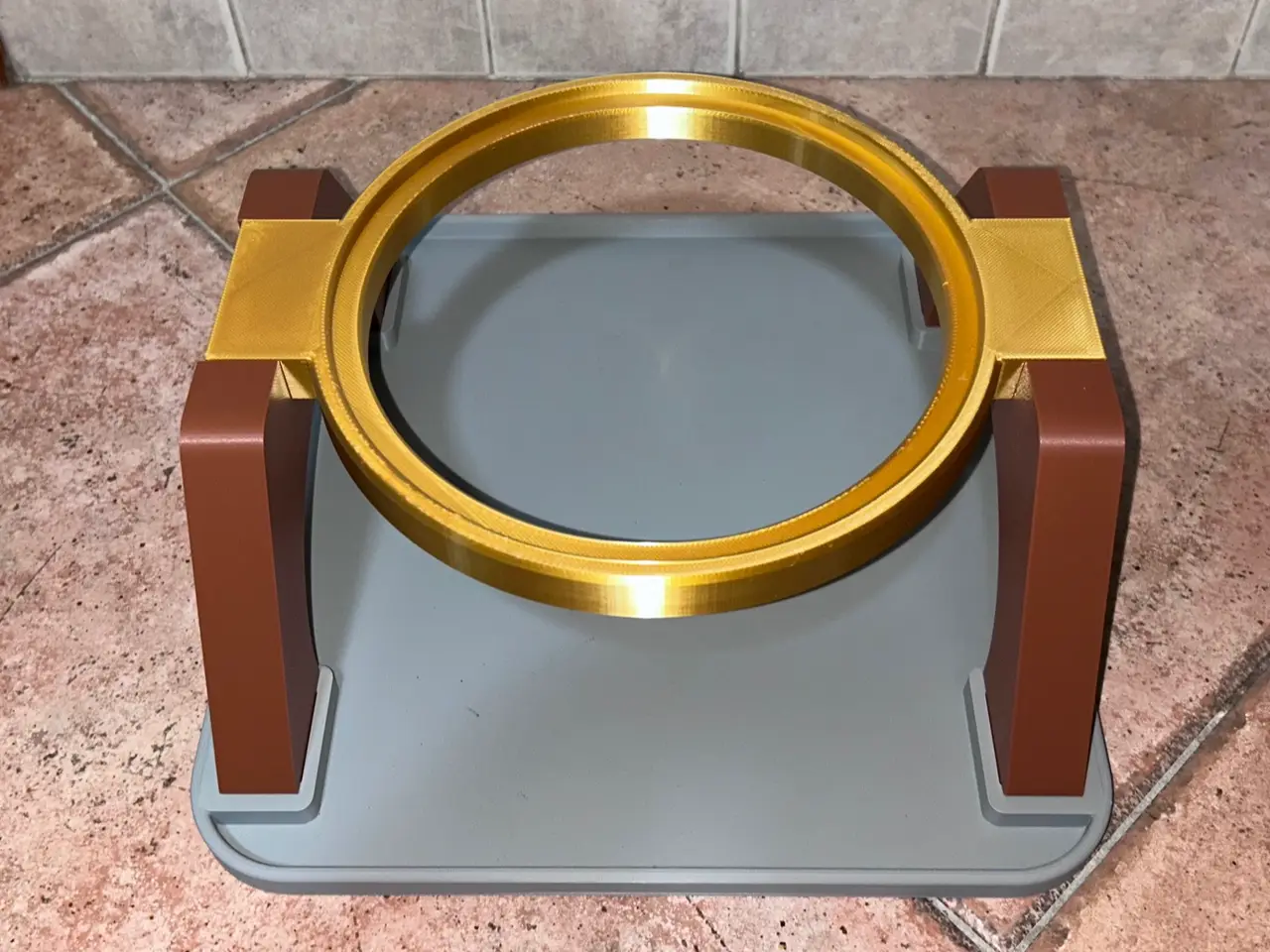 Raised Pet Bowl Stand, Anti-Spill Tray — modelo 3D
