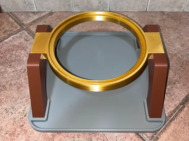 Raised Pet Bowl Stand, Anti-Spill Tray — modelo 3D