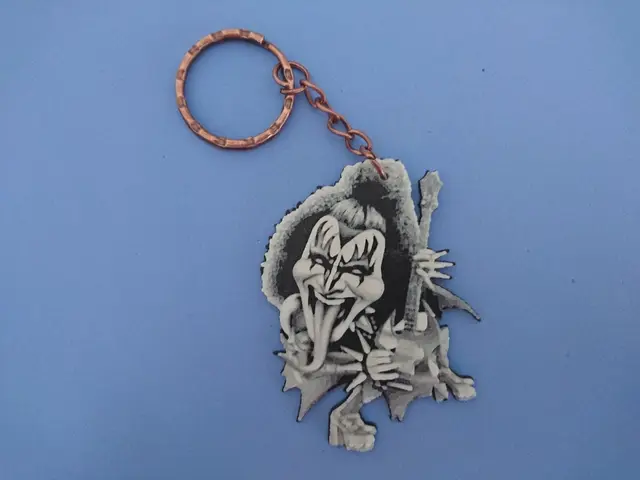 kiss keychain — modelo 3D