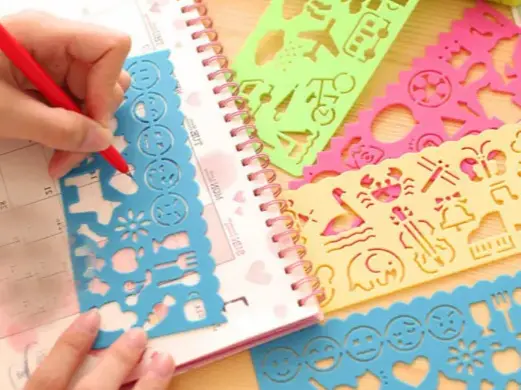 Montessori Template Drawing for Kids Stencils — modelo 3D