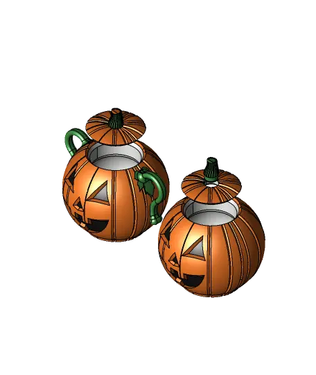 Jack-O'-Lantern Pumpkin Can Cup - 12oz Can Koozie for Halloween! — modelo 3D