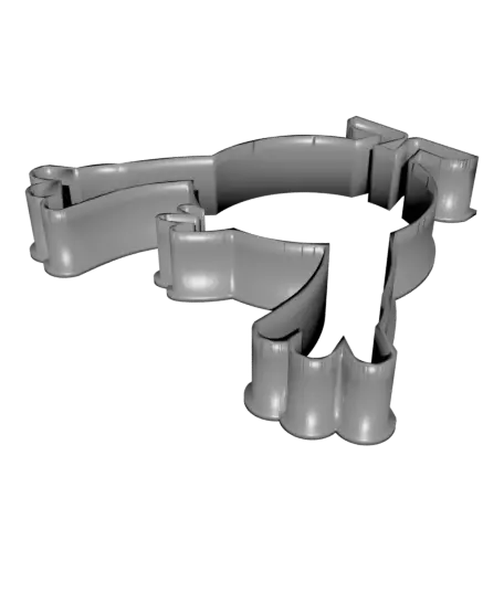 Cartoon Monster Cookie Cutter Utensil — modelo 3D
