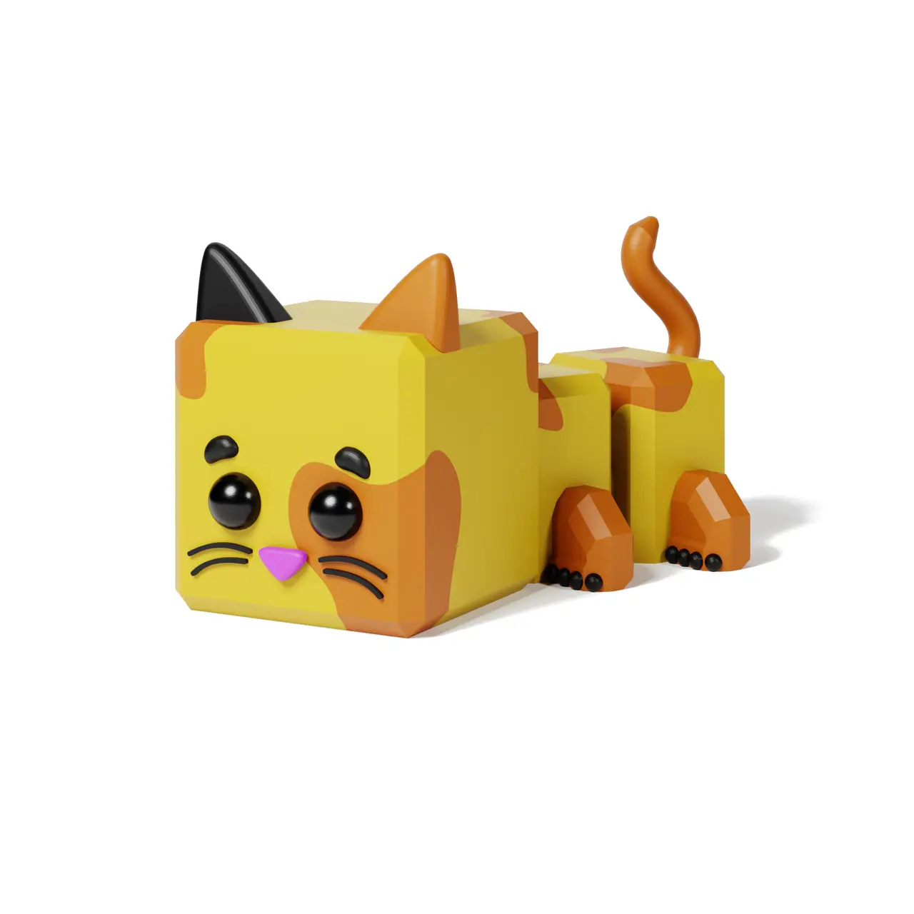 Cute, Flexi Cat — modelo 3D