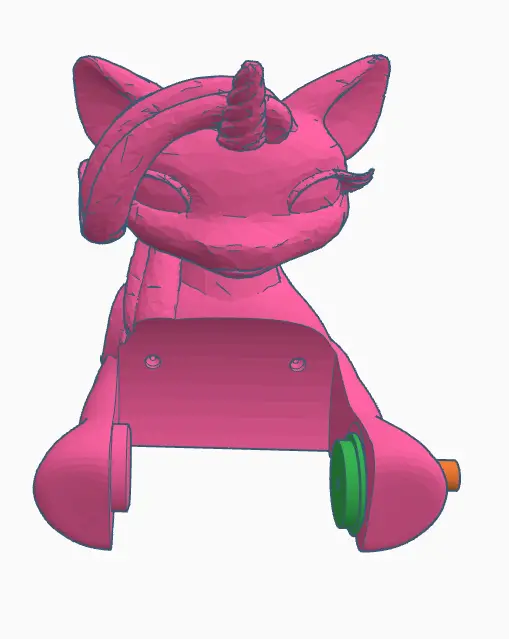 Unicorn TP holder (2 versions) — modelo 3D