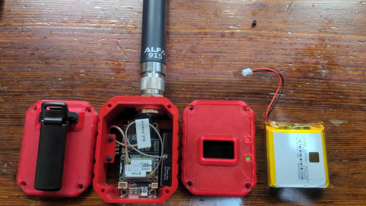 NodeBrix Modular Case System for Heltec LoRa32 v3 and RAK19007 for use with Meshtastic — modelo 3D