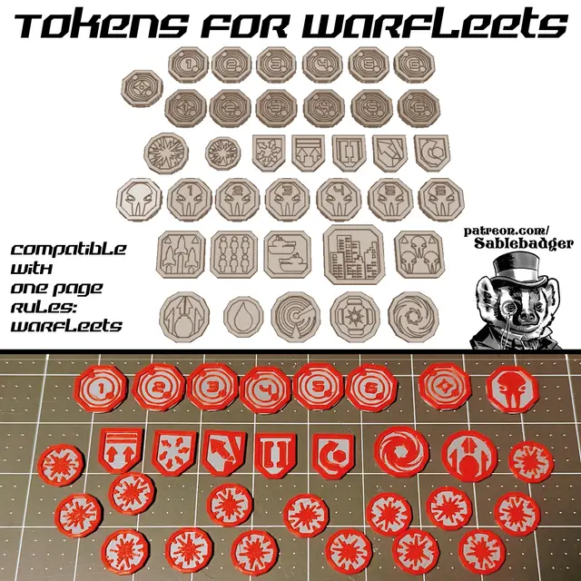 Game Token Project - OPR Warfleets — modelo 3D