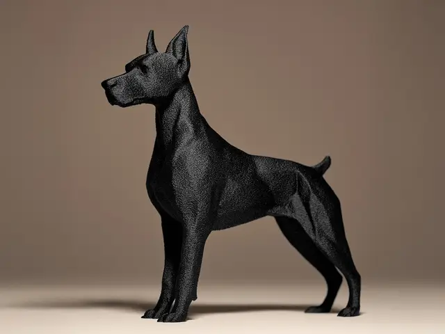 Doberman Dog Decor — modelo 3D