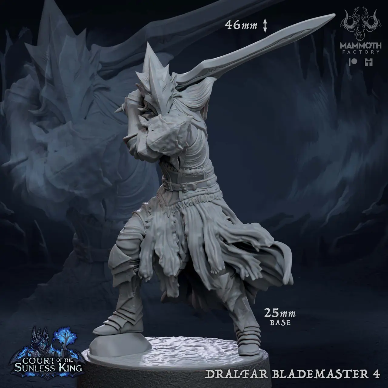 FREE - Dralfar Blademaster - Mammoth Factory — modelo 3D
