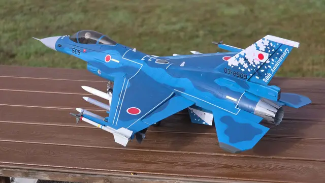 Freewing 70mm F-16 into Mitsubishi F-2 Viper Zero Conversion Parts — modelo 3D