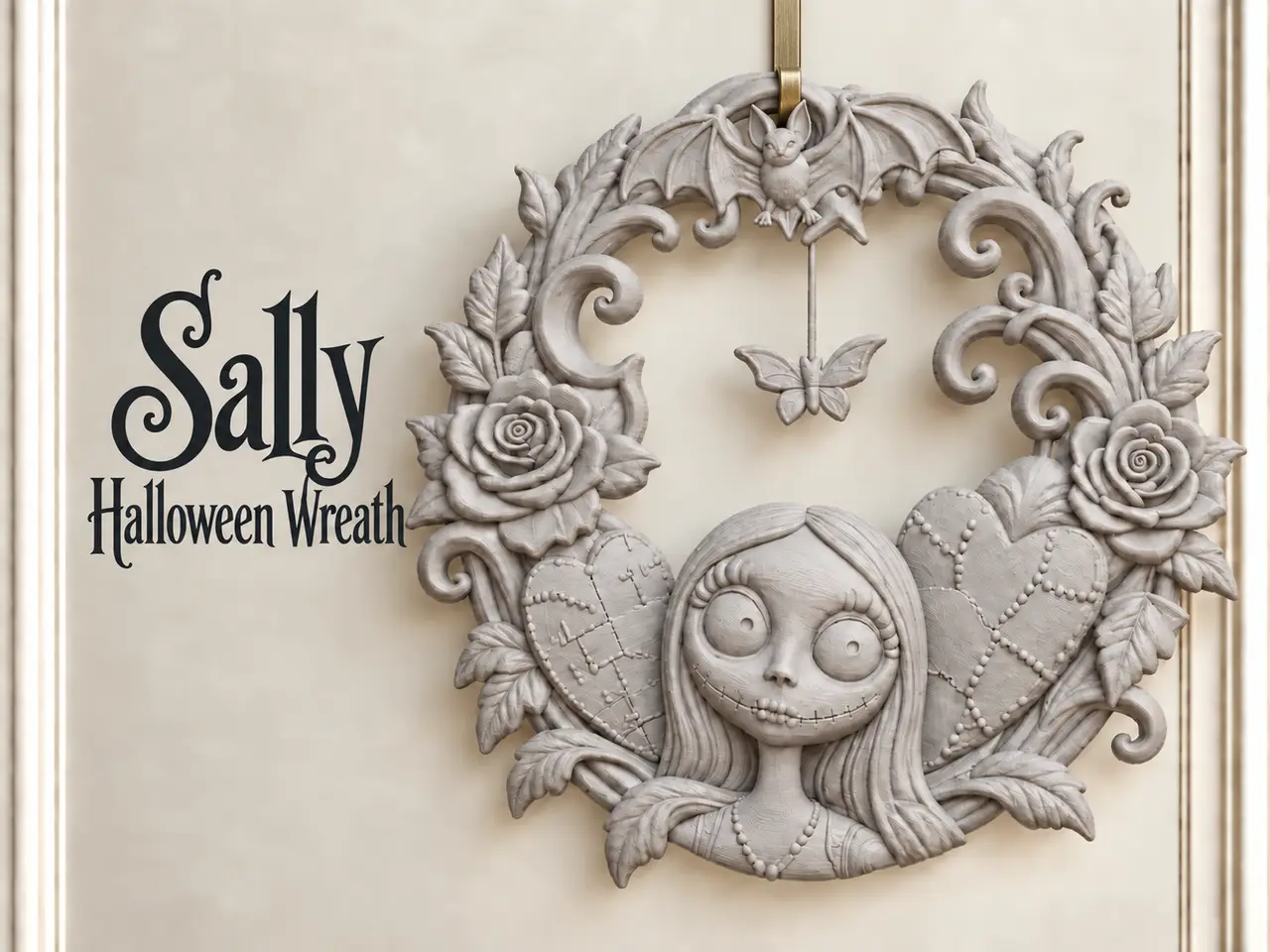 Sally Halloween Wreath - The Nightmare Before Xmas — modelo 3D