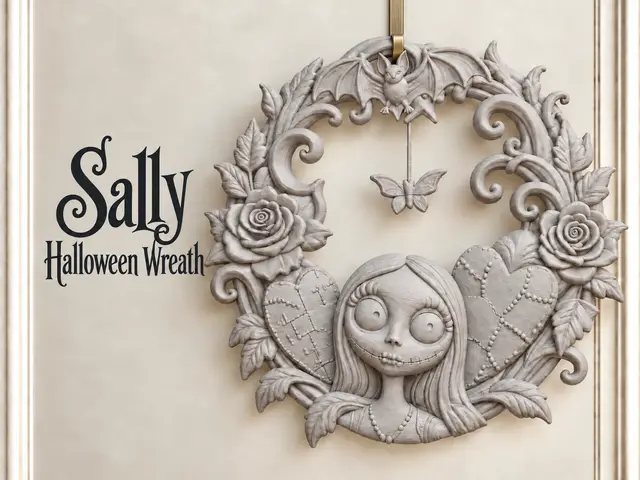 Sally Halloween Wreath - The Nightmare Before Xmas — modelo 3D
