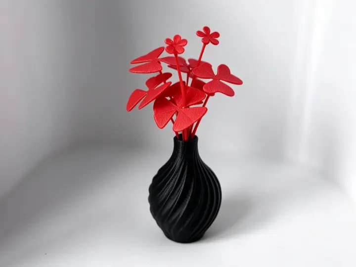 精致的紫色三叶草，其他颜色打印也挺好看 — modelo 3D