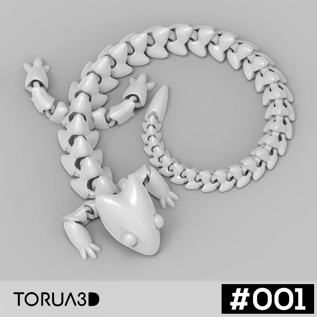 Articulated Dragon 001 — modelo 3D