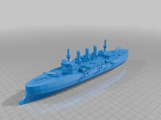 USS Minnesota (BB-22) — modelo 3D