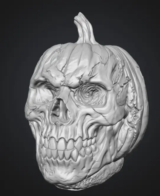 Skeleton Jack-o-lantern — modelo 3D