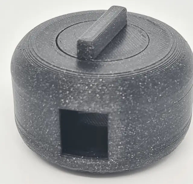 "Cable puck" print-in-place cable management — modelo 3D