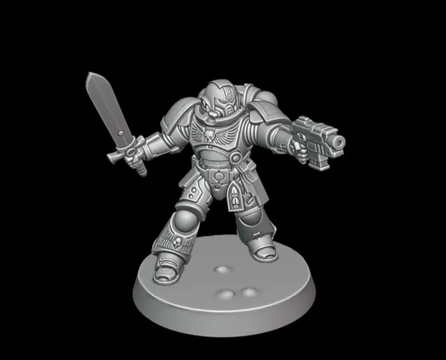 Space Marine from Warhammer — modelo 3D
