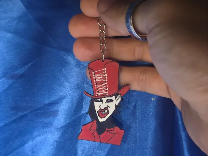 Marilyn Manson keychain — modelo 3D