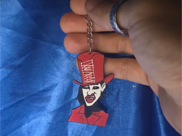 Marilyn Manson keychain — modelo 3D