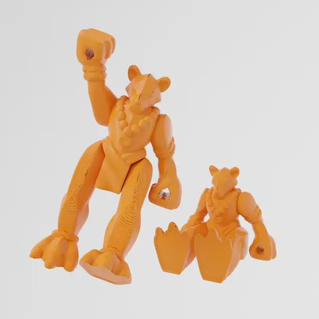 African Wild Dog (Print-in-place) - 3D Toy Zone — modelo 3D