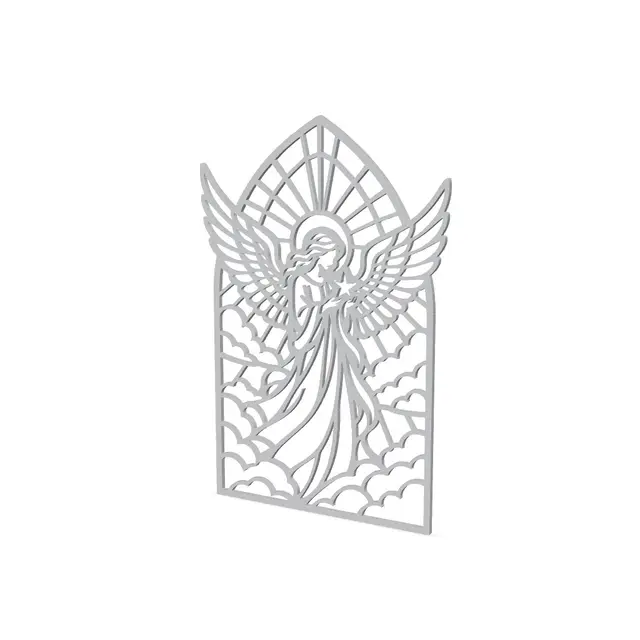 Stained Glass Series- Angel Window Wall Art — modelo 3D