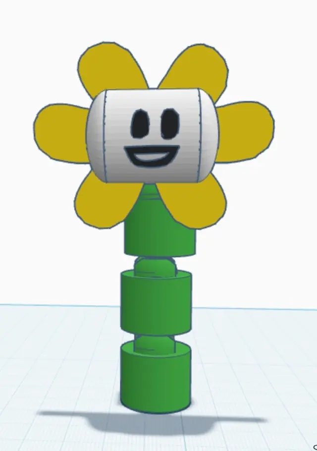 Flowey — modelo 3D