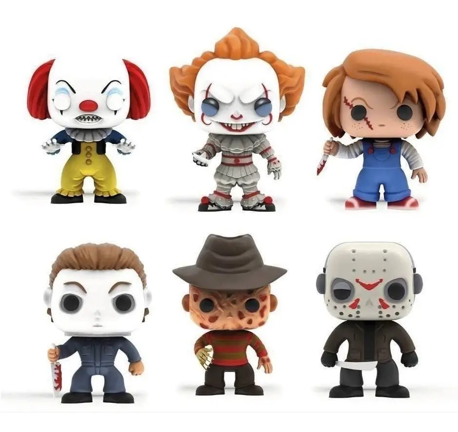 halloween pack funko x6 it chucky freddy krueger myers jason — modelo 3D
