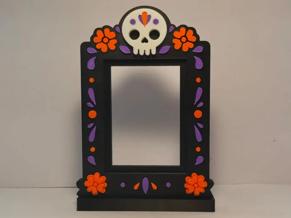Porta Retratos Dia de Muertos — modelo 3D