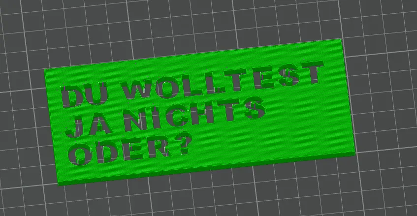 Nichts! (Du wolltest ja nichts, oder?) — modelo 3D