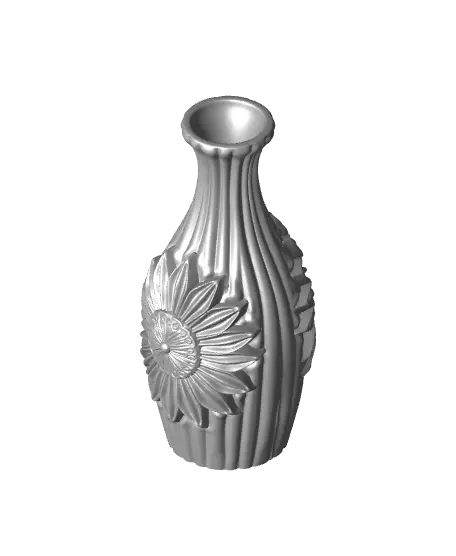 Girasole Vase – 3D Printed Sunflower Vase from the Sicily Collection — modelo 3D