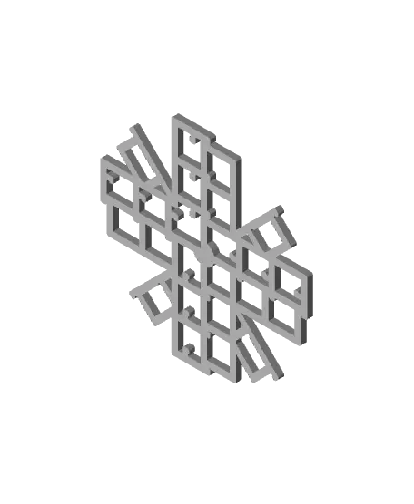 Calistar (formerly Fleur de Cali) - Open source printer size and skew calibration — modelo 3D