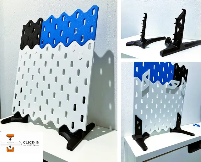 Stand for Printable Pegboard — modelo 3D