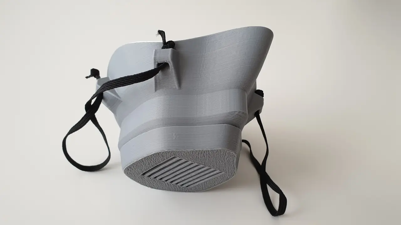 COVID-19 MASK (EASY-TO-PRINT, NO SUPPORT) ***MODIFIED VERSION*** — modelo 3D